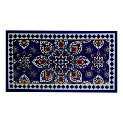 Blue Floral Mandala Box Invitation-KBX1406