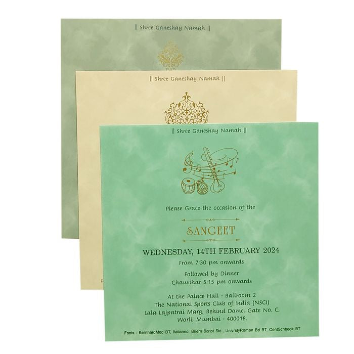 Cream Floral Padded Wedding Card-King of Cards