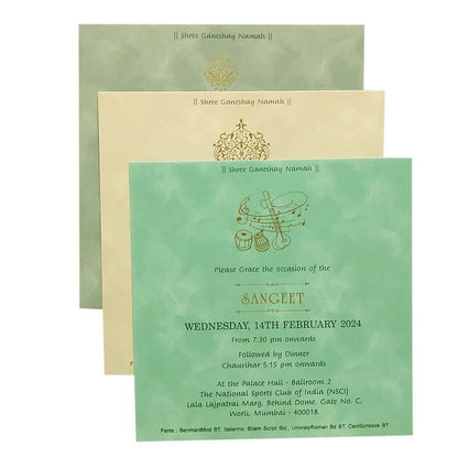 Cream Floral Padded Wedding Card-King of Cards