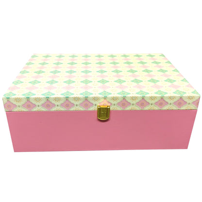 Pink And Green Box Invitations-KBX0403