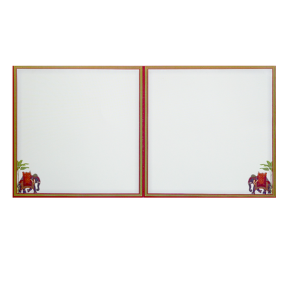 Off-white Elephant themed Wedding Card-KNSN6710R