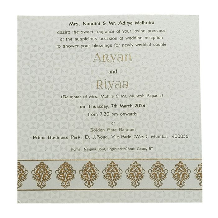 Invitation Card - KRCS6520-King of Cards