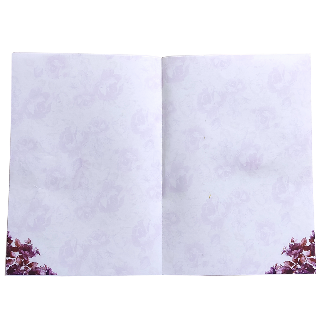 Violet Prince Paper Print Floral Wedding Card In Offset Printing-KNPP680V