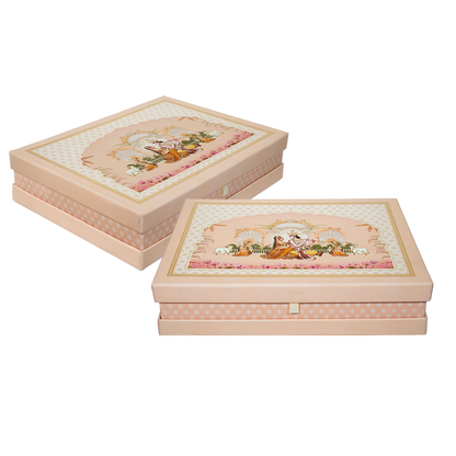 Buy Pink Radha Krishna Wedding Invitation Box