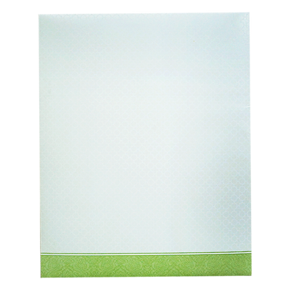 Green and White God Inspired Wedding Card-KNK7079G