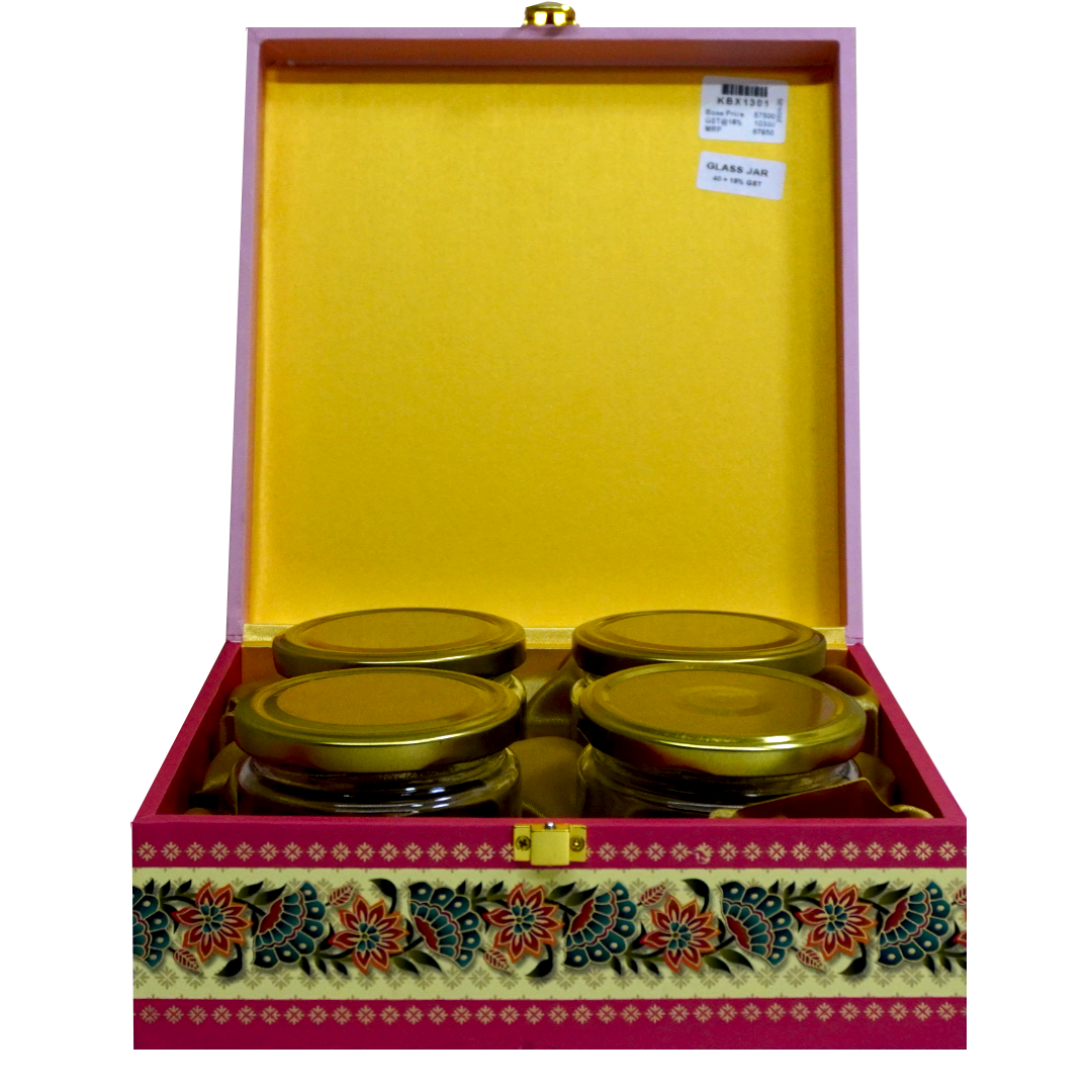 Pink Floral Mandala Box Wedding Invitation-KBX1301