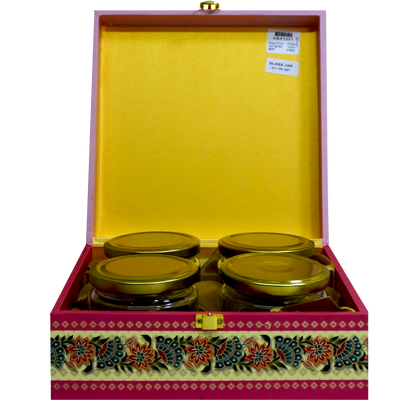 Pink Floral Mandala Box Wedding Invitation-KBX1301