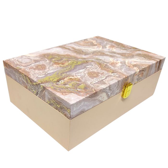 Beige Modern Box Invitation-KBX0302-King of Cards