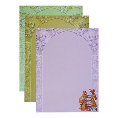 Cream Bride Groom Door Wedding Card-King of Cards