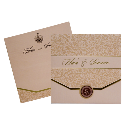 Light Pink Ganesha Wedding Invitation-KRC30552