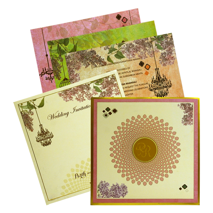 Lime Yellow Premium Marriage Card-King of Cards