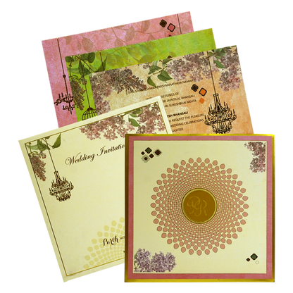 Lime Yellow Premium Marriage Card-King of Cards