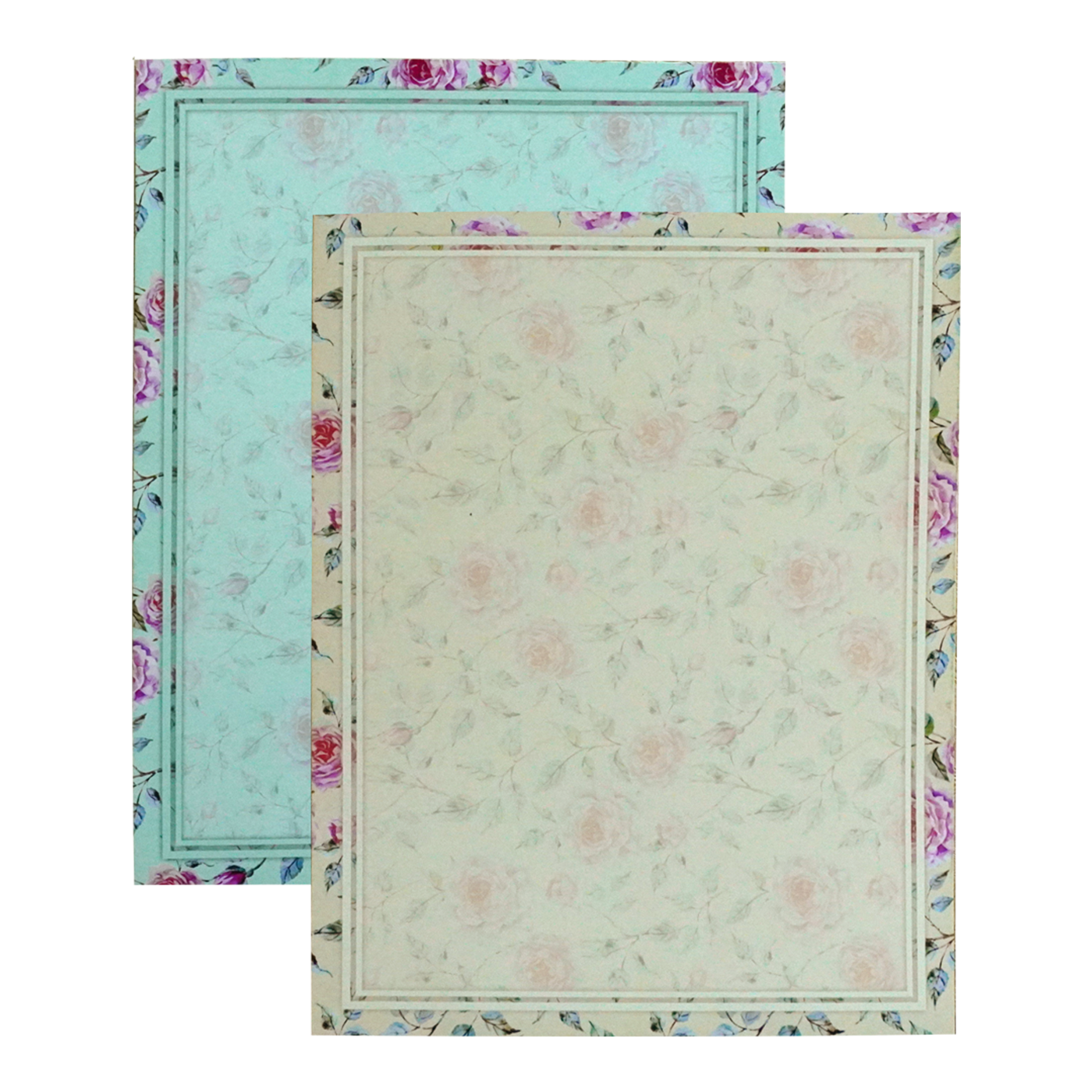 Blue Floral Door Wedding Invitation-KNKJ1133