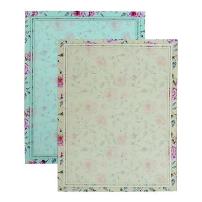 Blue Floral Door Wedding Invitation-KNKJ1133