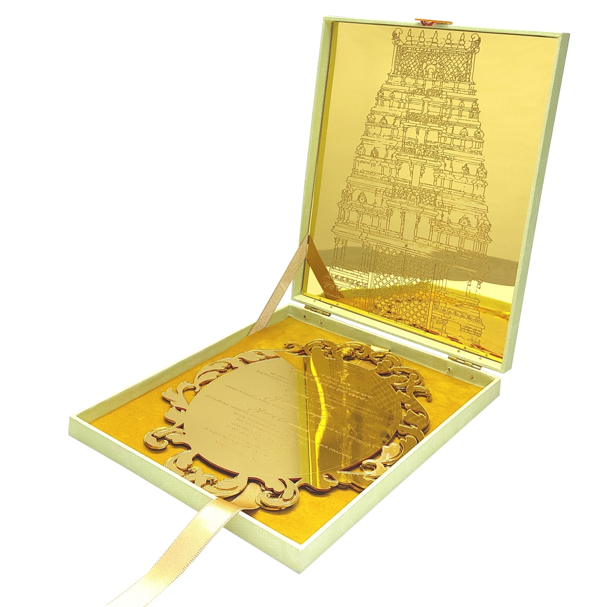 Acrylic Box Invitation Card-KNKUP052