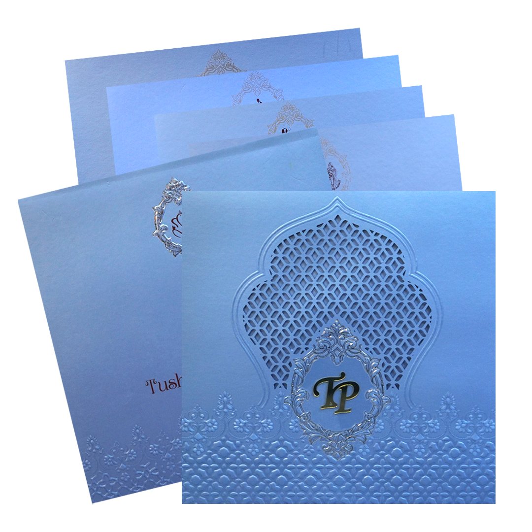 Light Blue MDF Invitation-KPR09340