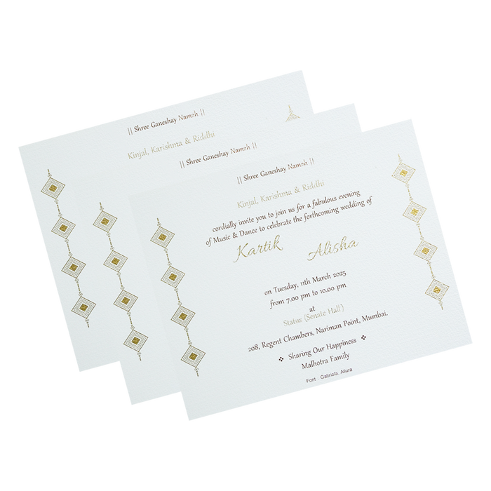 White Door Kind Wedding Card-King of Cards