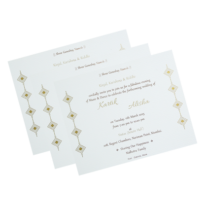 White Door Kind Wedding Card-King of Cards