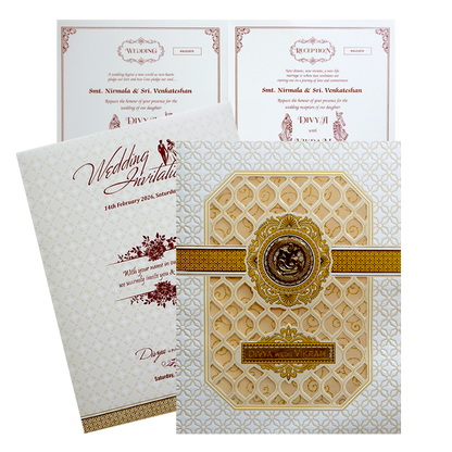 Check out the collection of White laser cut ganesha Invitation Card at best price. ? Customer Support ? Home Delivery.