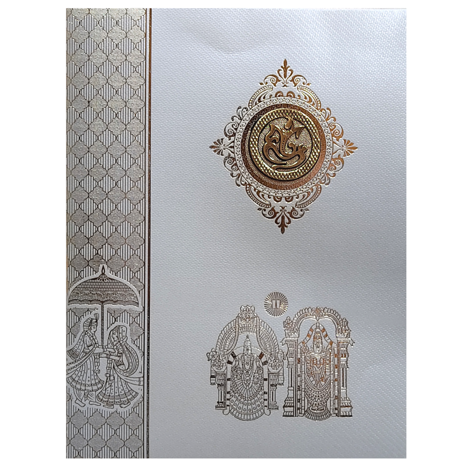 Grey Hindu Wedding Invitation Card-KNKGY5024