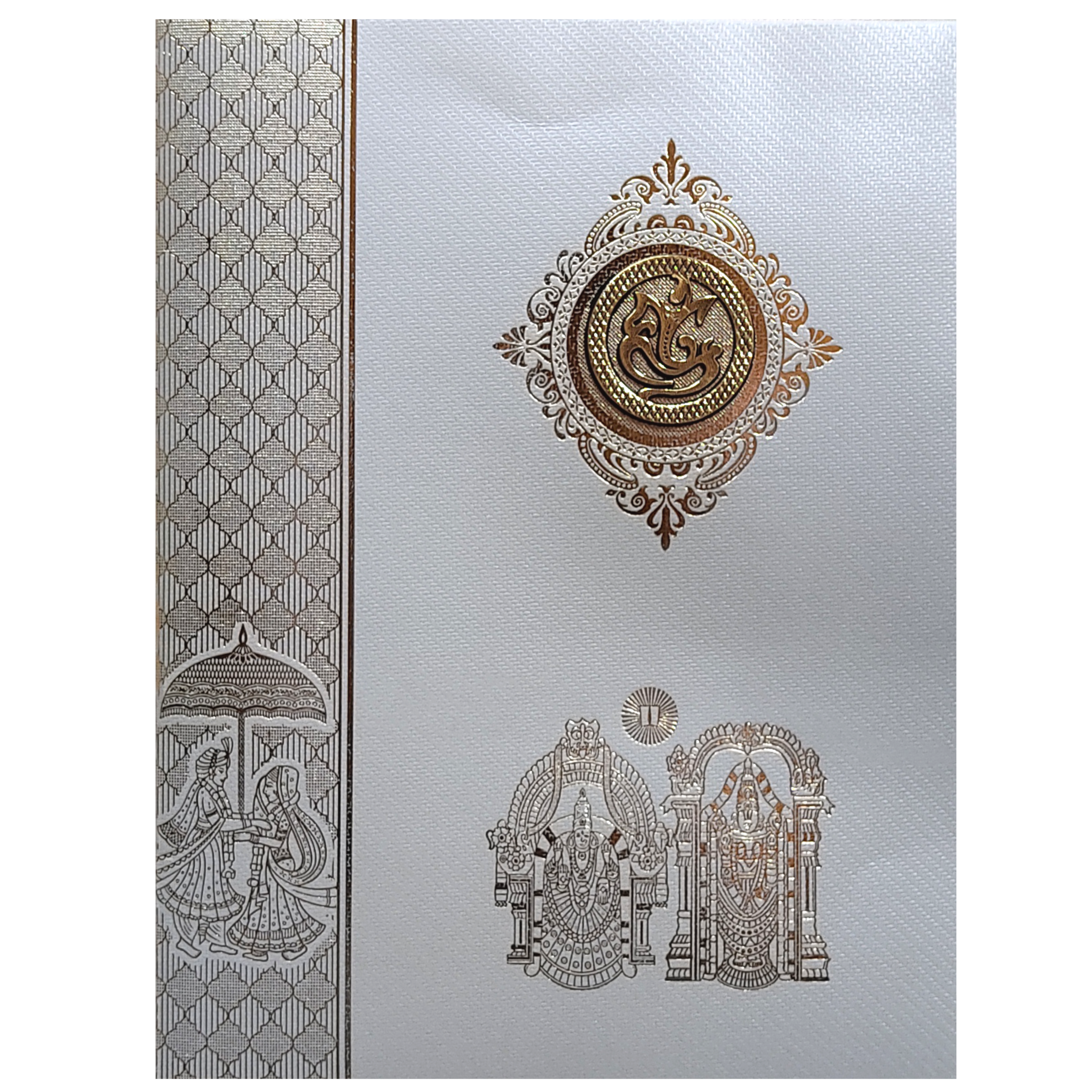 Grey Hindu Wedding Invitation Card-KNKGY5024