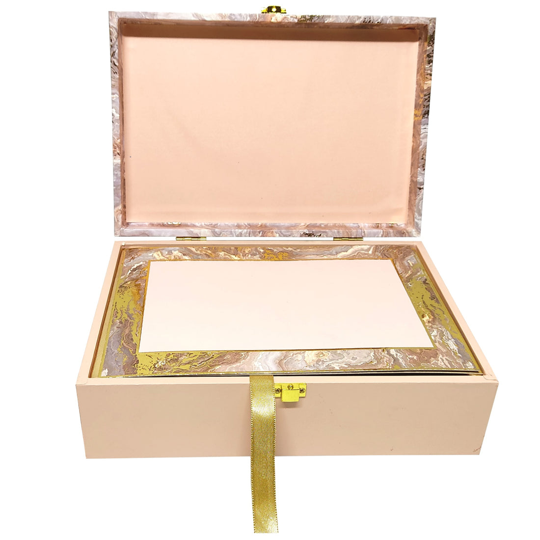 Beige Modern Box Invitation-KBX0302