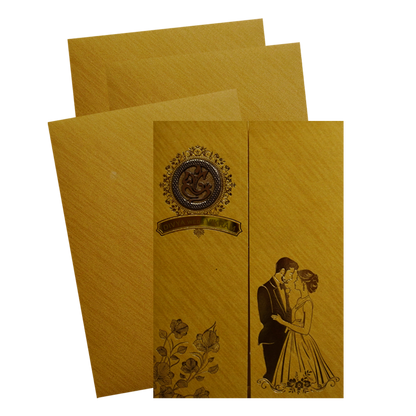 Make your event special with our exclusive Gold Shiny Ganesha Wedding Card. Shop now! ?WhatsApp Support ?Express Delivery.