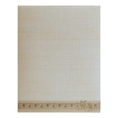 Grey Jumbo Metallic Elephant Design With Gold Foiling-KNK5021G