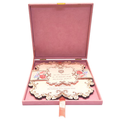 Pink Box Invitation Card-KNKUP050