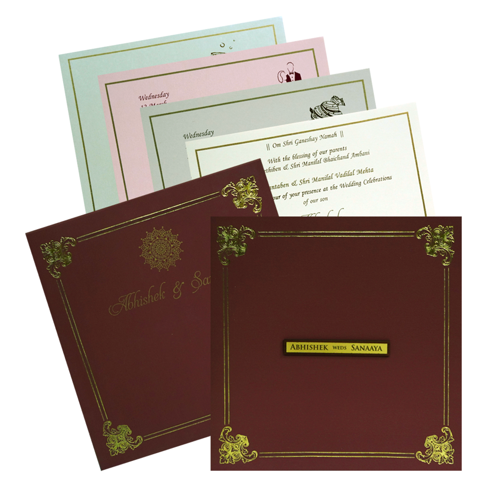 Make your event special with our exclusive Dark Red Floral Box Wedding Card. Shop now! ?WhatsApp Support ?Express Delivery.