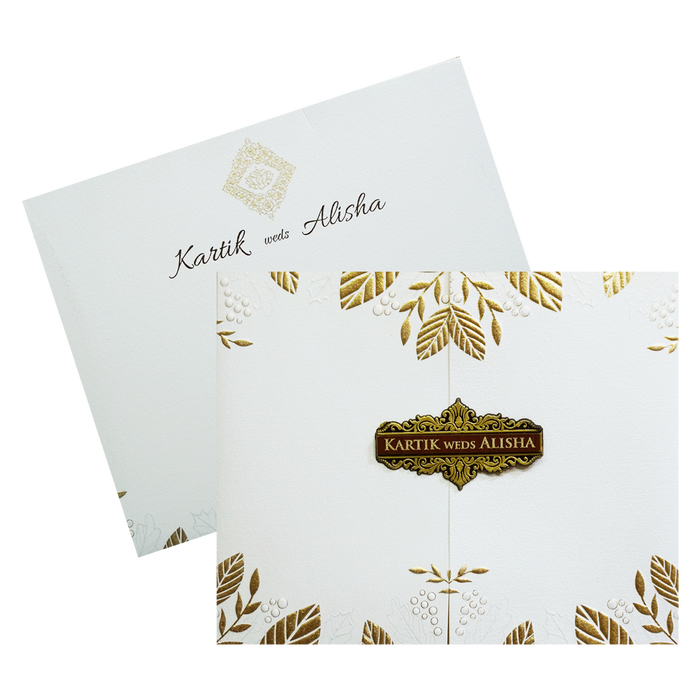 White Door Kind Wedding Card-King of Cards