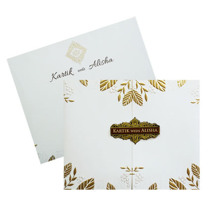 White Door Kind Wedding Card-King of Cards