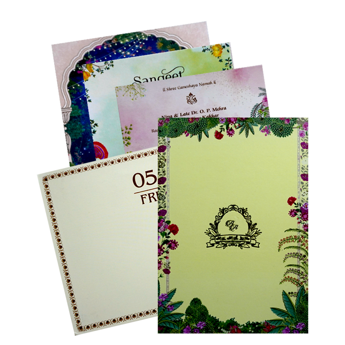 Light Yellow Wedding Card-King of Cards