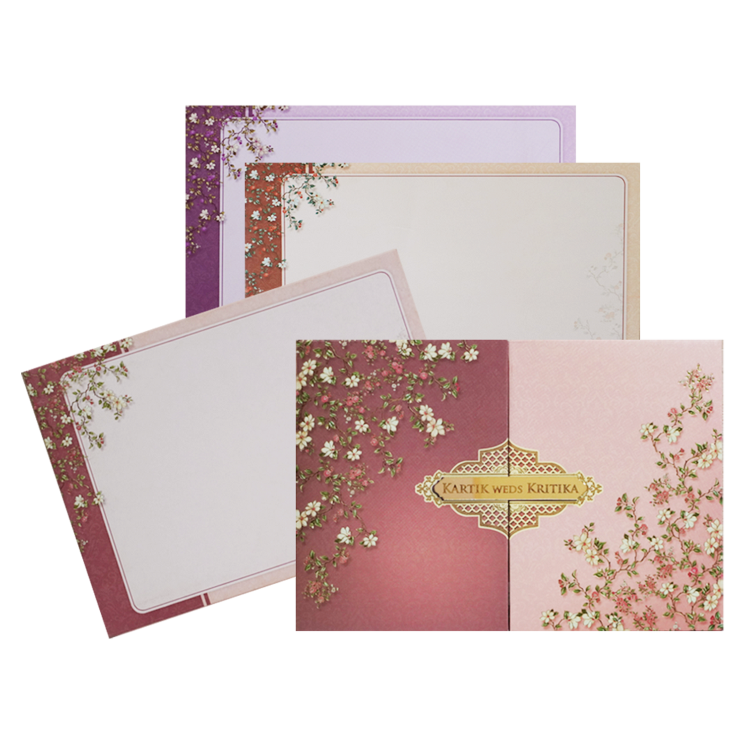 Make your event special with our exclusive Beige Floral Door Padded Invitation Card. Shop now! ?WhatsApp Support ?Express Delivery.