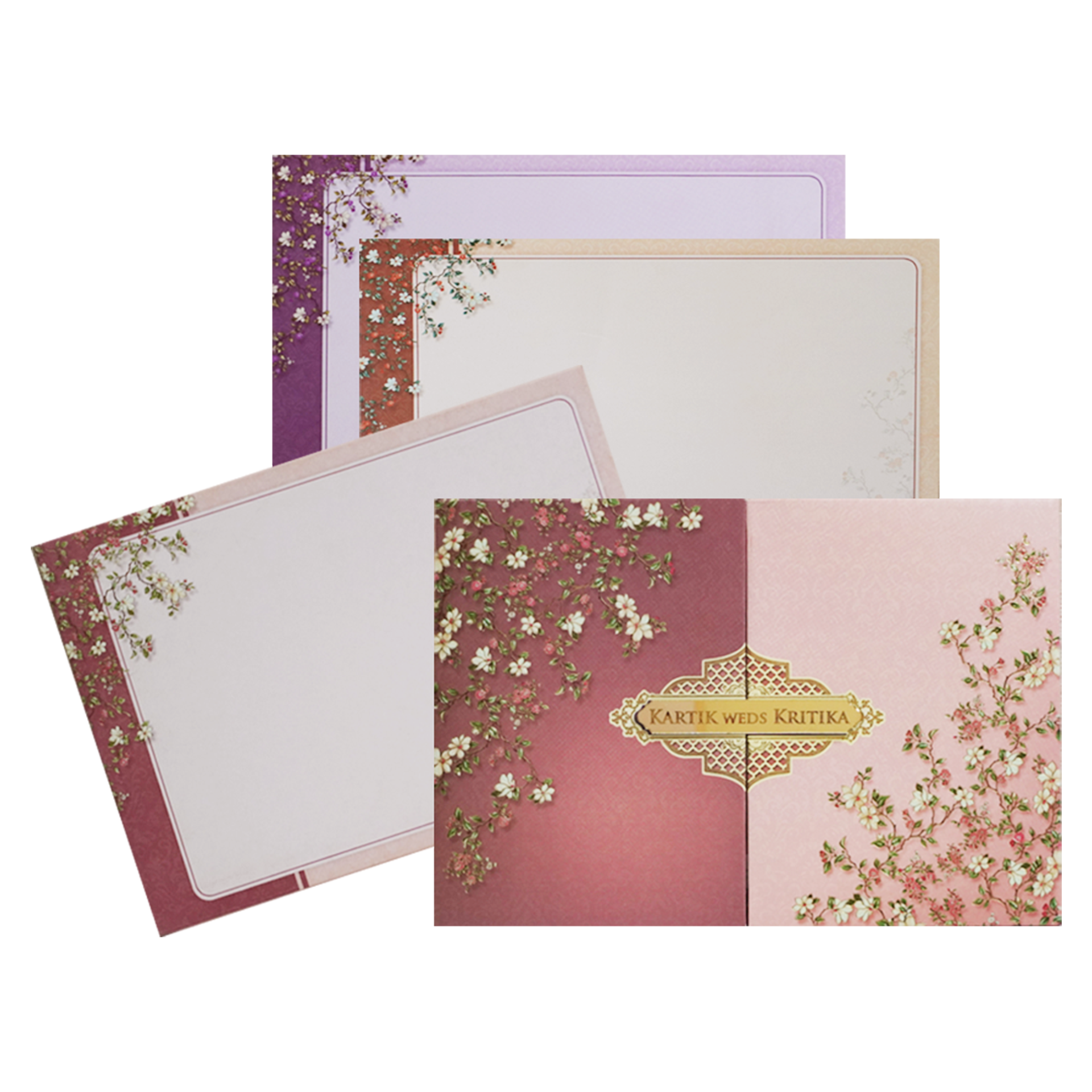 Make your event special with our exclusive Beige Floral Door Padded Invitation Card. Shop now! ?WhatsApp Support ?Express Delivery.