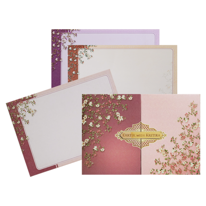 Make your event special with our exclusive Beige Floral Door Padded Invitation Card. Shop now! ?WhatsApp Support ?Express Delivery.