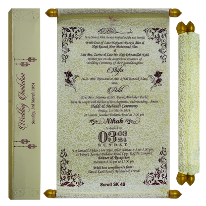 Sparky Dull White Scroll Card-King of Cards