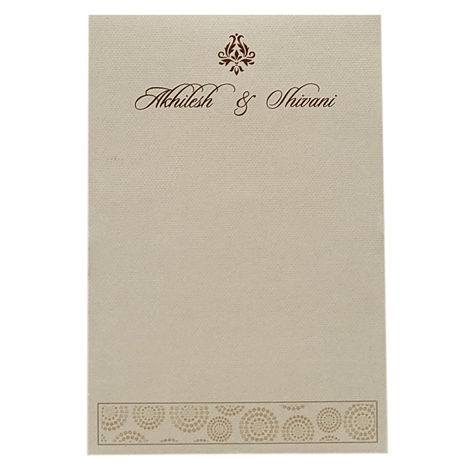 Smoke Grey Single Sheet Invitation-KRCS6362