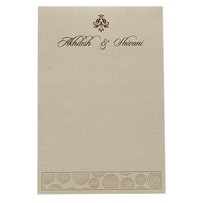 Smoke Grey Single Sheet Invitation-KRCS6362