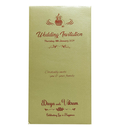 Sliver Grey Single Invitation Card