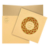 Gorgeous Cream Color Hand Made Wedding Card  - KNK95030