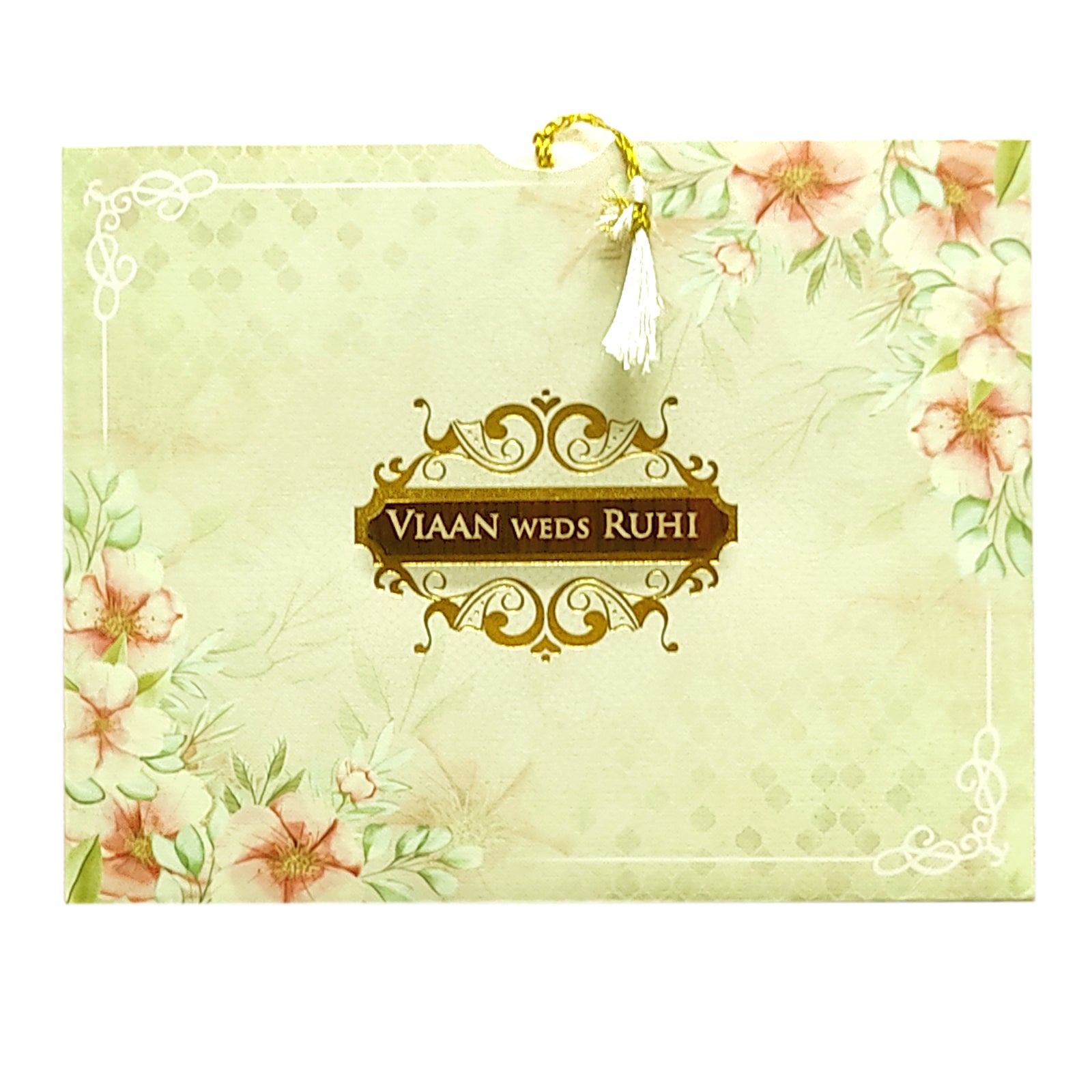 Pale Green Tracing Sheet Invitation-KVN06410