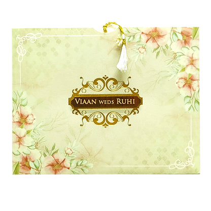 Pale Green Tracing Sheet Invitation-KVN06410