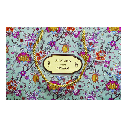 Soft Green Floral Wedding Box-KRC30030