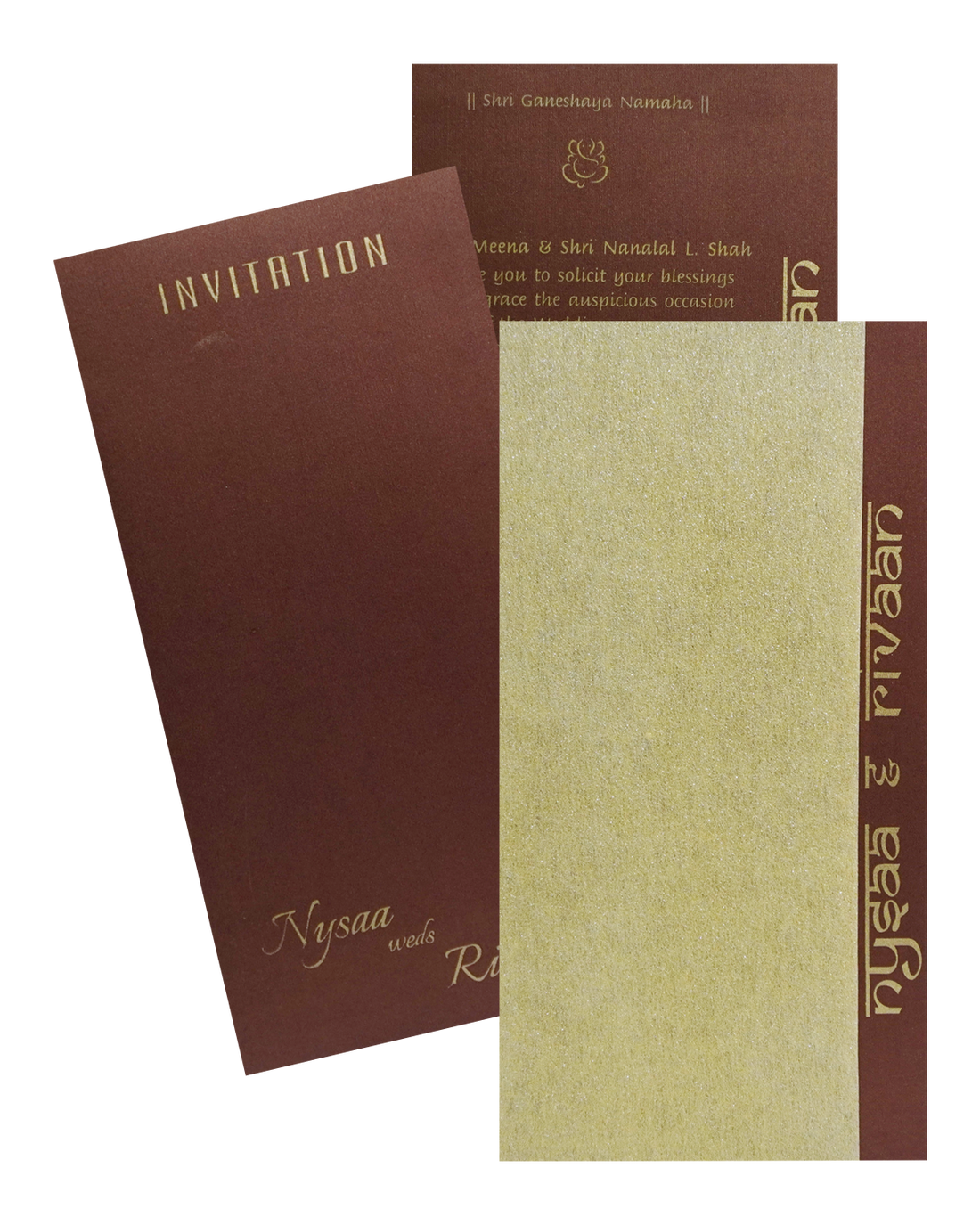 Make your event special with our exclusive Brown Single Sheet Invitation. Shop now! ?WhatsApp Support ?Express Delivery.