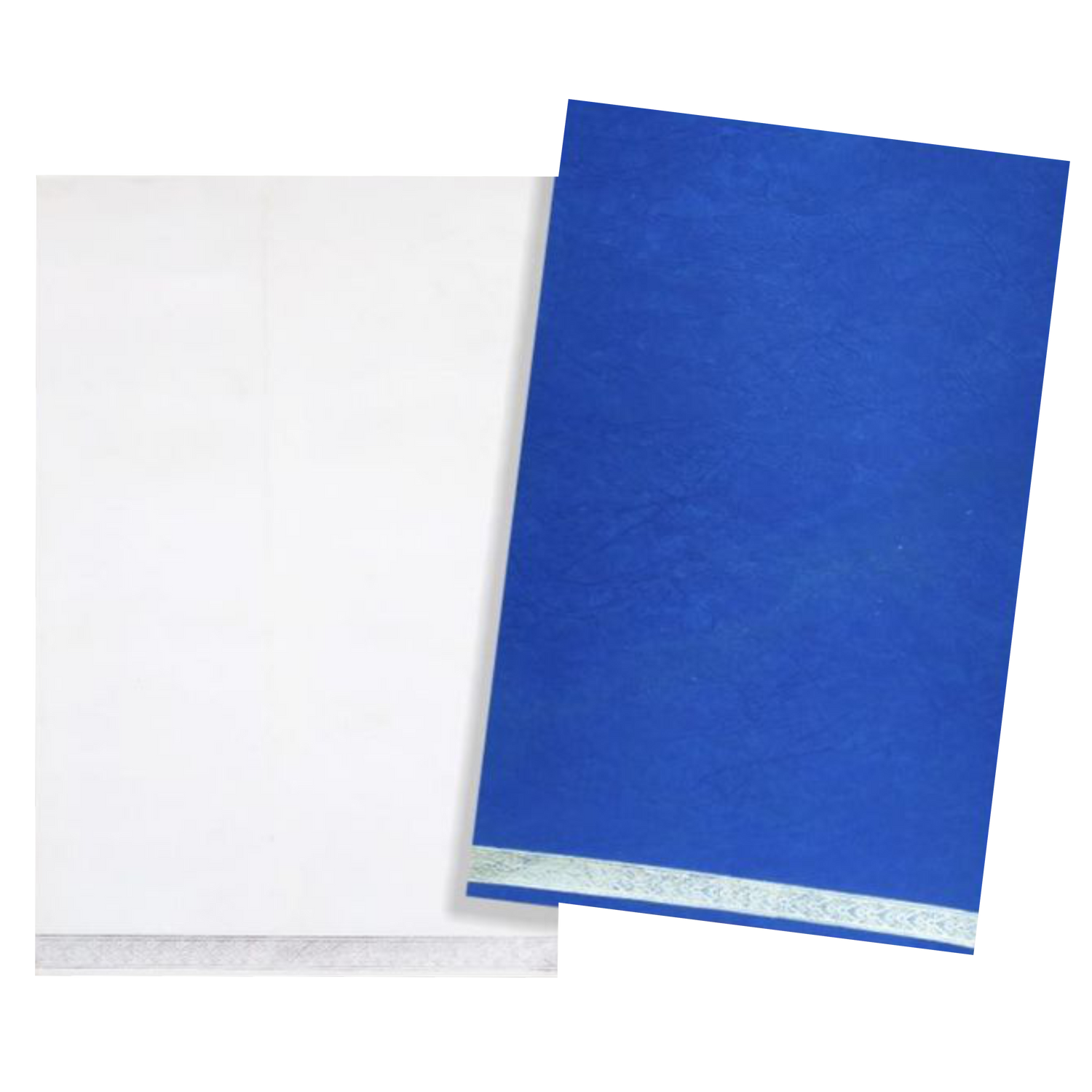 Blue Single sheet Invitation Card