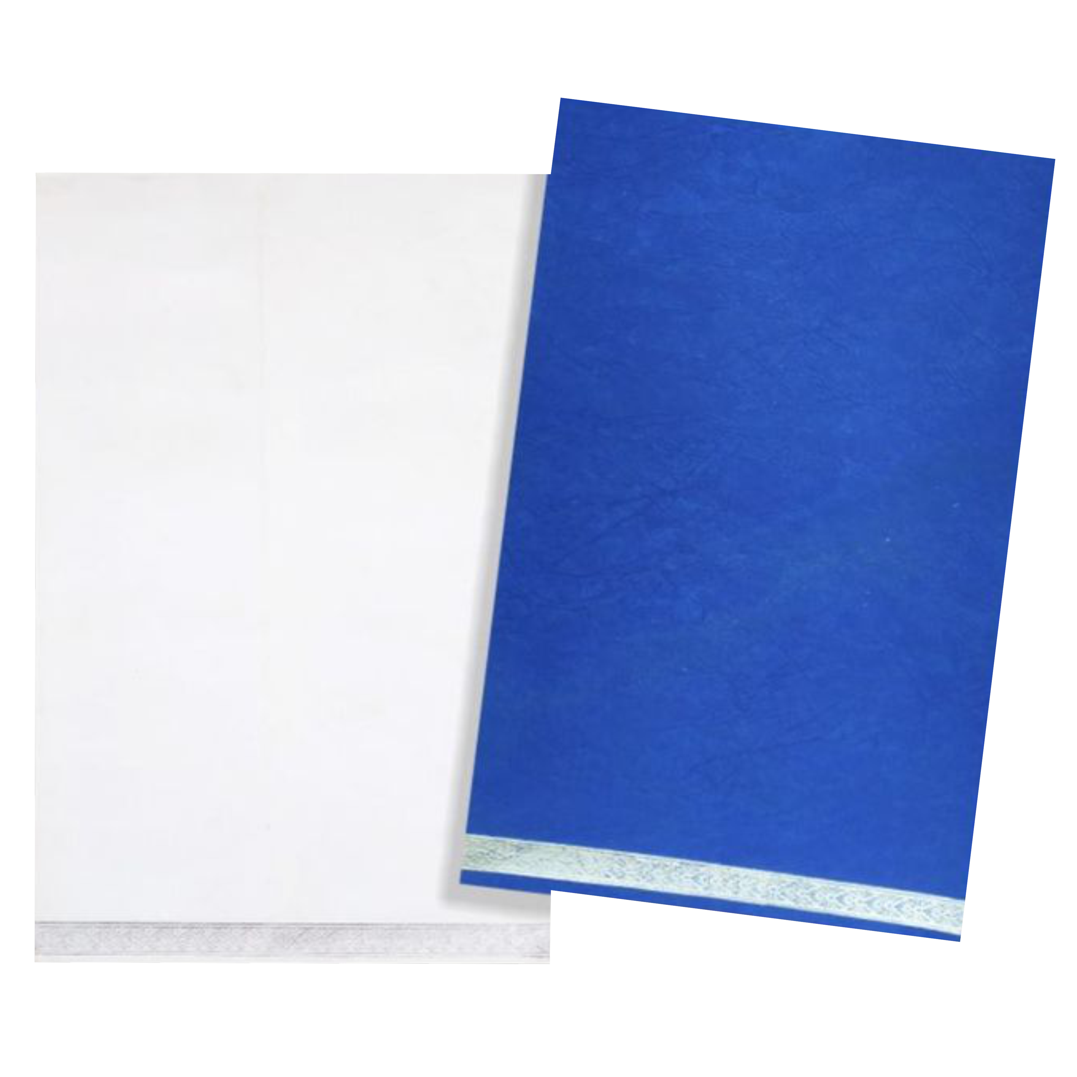 Blue Single sheet Invitation Card