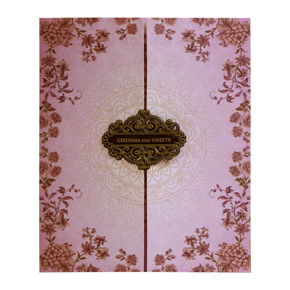 Pastel Pink Wedding Invitation-King of Cards