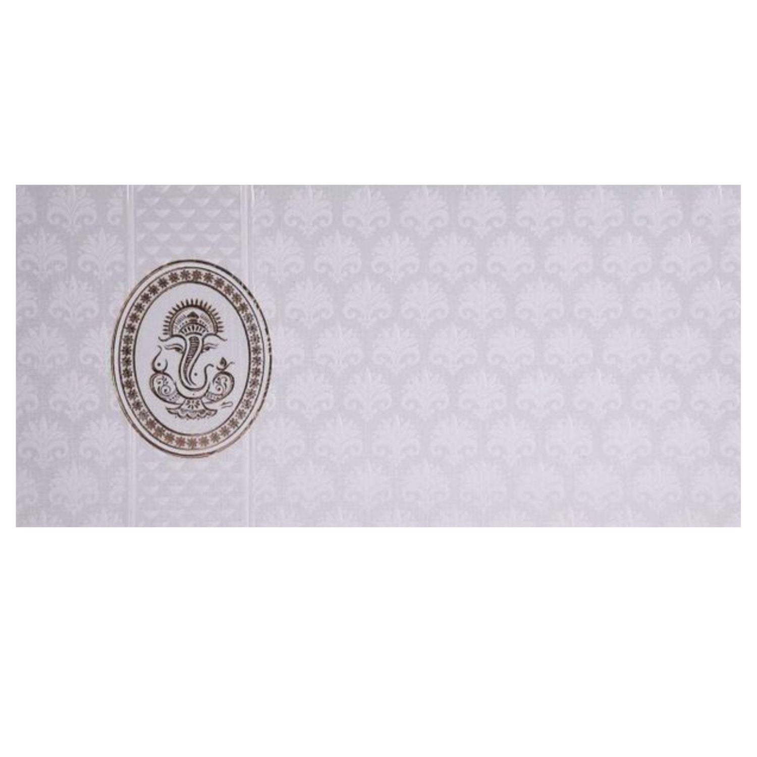 White Personal Invitation Card-KNK2187
