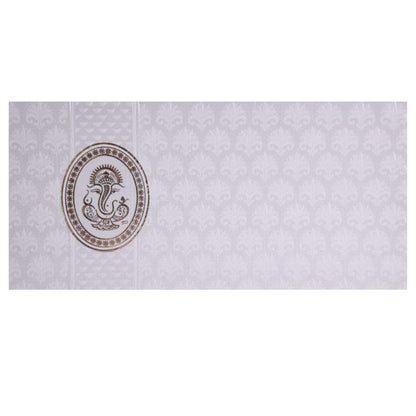 White Personal Invitation Card-KNK2187